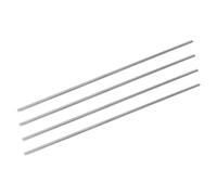 sourcing map 304 Barras Redondas Acero Inoxidable, 3 mm X 200 mm Varilla Sólida para Eje Bricolaje Modelo Coche Helicóptero Avión, Pack 4.