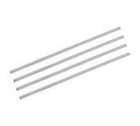 sourcing map 304 Barras Redondas Acero Inoxidable, 5mm X 250mm Eje Sólido para Barras Bricolaje Modelo Coche Helicóptero Avión, Paquete de 4