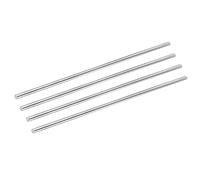 sourcing map 304 Barras Redondas Acero Inoxidable, 9.5mm X 450mm Eje Sólido para Barras Bricolaje, Modelo Coche Helicóptero Avión, Paquete de 4
