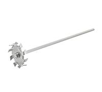 sourcing map 304 Inoxidable Acero Agitador Varilla 11.81" Longitud Dispersión Máquina Agitar Palos con 2.76" ID Dispersión Disco para Laboratorio, Industrial