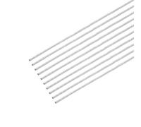 sourcing map 304 Inoxidable Acero Redondas Varillas, 0,6mm x 200mm Sólido Eje Varillas para Bricolaje Artesanía Modelo Coche Helicóptero Avión, Paquete de 10