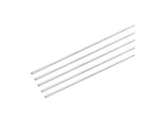 sourcing map 304 Inoxidable Acero Redondas Varillas, 1mm x 400mm Sólido Eje Varillas para Bricolaje Artesanía Modelo Coche Helicóptero Avión, Paquete de 5