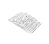 sourcing map 30mm 1,5mm OD Fibra Óptica Mangas, 2 Extremos Preencogido Fibra Óptica Fusión Empalme Tubo Protector Mangas, Transparente Calor Contraíble Tubería 100uds