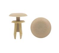 sourcing map 30Pcs Clips De Tipo Empuje Beige 8mm Para Coche Plástico