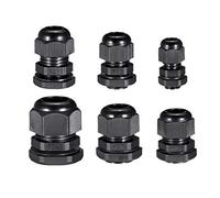 sourcing map 30Pcs Impermeable IP68 Compresión TRS Contratuerca de Cable