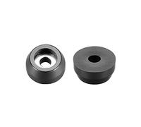 sourcing map 30pcs Pies de goma paragolpes patas de D11x9xH5mm Negro