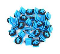 sourcing map 30Pcs Remaches De Plástico Clips De Sujeción De Guardabarros De Parachoques Azules 87756-1F000
