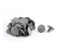 sourcing map 30Pcs Tornillo Remaches Clips Plásticos Fijación Encaja En 7,5mm Agujero Gris Coche Auto Plástico