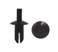 sourcing map 30Pzas Clips de Sujeción 5mm Diámetro Agujero Remaches Clips de Plástico Sujetador Negro