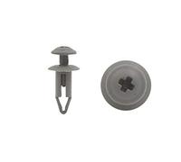 sourcing map 30Pzas Retenedores Gris Remache De 6mm Agujero De 13mm De Cabeza De Plástico Vehículo Coche Guarnecido del Panel De Puerta Clips De Sujeción para Grapas Puerta