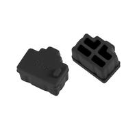sourcing map 30uds RJ45 Silicona Protectores Ethernet Concentrador Puerto Antipolvo Tapa Cubierta 12mmx8.3mm Negro