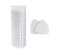 sourcing map 30uds Sastres Tiza, Triángulo Costura Tiza, Lavable Tela Marcador para Costura Suministros Accesorios, Blanco