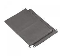 sourcing map 30x20cm Microfibra Bolsa, 2 Piezas Suave Almacenamiento Cordón Regalo Bolsa para Gafas Boda, Gris