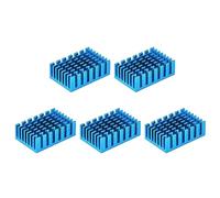 sourcing map 30x20x10mm Negro Térmico Autoadhesivo Aluminio Termorretráctil Electrónico Radiadores 5 uds