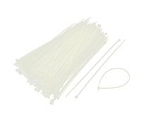 sourcing map 310 Piezas 195 mm de Largo, 2 mm de Ancho, Blanco, Sujetadores de Nylon, Cables, Bridas de plástico