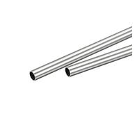 sourcing map 316 Inoxidable Acero Tubo, 6mm OD 0,5mm Pared Grosor 250mm Largo Tubo 2 Piezas