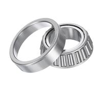 sourcing map 32006X - Cono y copa de rodamiento de rodillos cónicos, diámetro de 30 mm x 55 mm de diámetro exterior x 17 mm de grosor, juego de rodamientos cónicos de acero cromado, ABEC-5