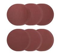 sourcing map 36 discos de lijado PSA de 8 pulgadas, papel de lija autoadhesivo de óxido de aluminio de grano 80/100/120/180/240/400, papel de lija redondo para pintura de coche (6 unidades de cada