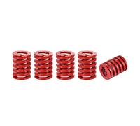 sourcing map 3D Impresora Troquel Resorte, 5uds TM 20mm OD 25mm Largo Espiral Estampado Media Carga Compresión Molde Troquel Resortes para 3D Impresora Eléctrica Pieza, Rojo