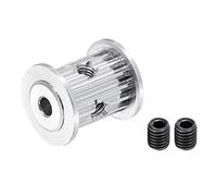 sourcing map 3M15 Dientes Tiempo Polea Sincrónica Rueda Correa Accionamiento Engranaje con M4 Tornillo 4mm Perforación para Correa, 3D Impresora, CNC