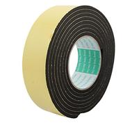 sourcing map 3Metro 45mm X 5mm Cinta Adhesiva de Marcaje Una Sola Cara de Espuma Esponja Protección de Golpes Choques Amarillo Negro