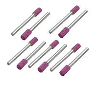 sourcing map 3mm 1/8"5mm Diámetro Cabeza Cilíndrica Montado Montado Punto De Molienda Rosa 10Pcs