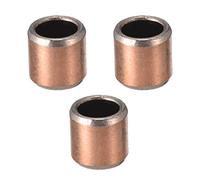 sourcing map 3Pcs Cojinetes de Casquillo, Manguito de Rodamiento sin Aceite, Diámetro Interior 4mm, Diámetro Exterior 6mm, Longitud 6mm, Cojinetes de Manga Bujes de Acero Carbono