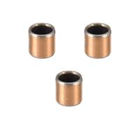 sourcing map 3Pcs Cojinetes de Casquillo, Manguito de Rodamiento sin Aceite, Diámetro Interior 6mm, Diámetro Exterior 8mm, Longitud 8mm, Cojinetes de Manga Bujes de Acero Carbono