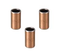 sourcing map 3Pcs Cojinetes de Casquillo, Manguito de Rodamiento sin Aceite, Diámetro Interior 6mm, Diámetro Exterior 8mm, Longitud 15mm, Cojinetes de Manga Bujes de Acero Carbono