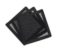 sourcing map 3PCS Filtro de Polvo para PC, Marco Magnético de PVC de 100x100mm, Cubierta de Malla a Prueba de Polvo para Ventiladores de la Caja de la Computadora, Altavoces, Negro