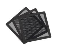 sourcing map 3PCS Filtro de Polvo para PC, Marco Magnético de PVC de 120x120mm, Cubierta de Malla a Prueba de Polvo para Ventiladores de la Caja de la Computadora, Altavoces, Negro