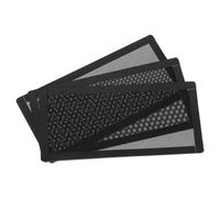 sourcing map 3PCS Filtro de Polvo para PC, Marco Magnético de PVC de 200x100mm, Cubierta de Malla a Prueba de Polvo para Ventiladores de la Caja de la Computadora, Altavoces, Negro