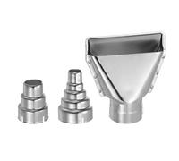 sourcing map 3uds Calor Pistola Boquillas Kit 36mm Carbono Acero Calor Resistente Accesorio Reemplazo Adjunto para Caliente Aire Soldadura Estación Calor Soplador Boquilla Herramienta