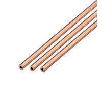 sourcing map 3uds Cobre Redondo Tubo Tubería 4mm Exterior Diámetro X 2mm Interior Diámetro 500mm Largo