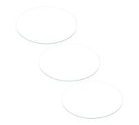 sourcing map 3uds Reloj Vidrio Cristal Lente, 45mm Diámetro 1,1mm Borde Grosor Doble Cúpula Redondo Transparente Reloj Cristal Reemplazo Piezas para Relojero Reloj Cristal Lente Reemplazo