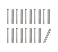 sourcing map 3x20mm Espiga Pasadores, 20uds 304 Inoxidable Acero Redonda Cabeza Plana Chaflanada Extremo Espiga Pasador Madera Litera Cama Estante Picas Soporte Estantes Sujeción Elementos