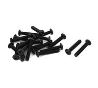 sourcing map 4-40 x 1.6cm UNC 10.9 Aleación Acero Maleficio Enchufe Botón Cabeza Tornillos 20 Piezas