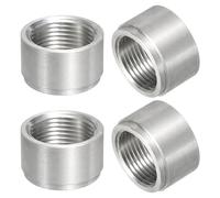 sourcing map 4 accesorios de soldadura NPT hembra de 3/4 pulgadas, diámetro exterior de 1.2 pulgadas. x 0.75 pulgadas de longitud de aluminio NPT hembra de soldadura en tapón, montaje de tapón