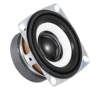 sourcing map 4 altavoces pequeños de 5 W y 4 ohmios, carcasa de metal, bocina cuadrada con imán externo para mini altavoces, DVD, EVD, multimedia, portátil, máquina de publicidad, 45 mm, color blanco