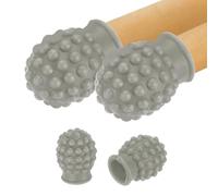 sourcing map 4 amortiguadores de baquetas de silicona, puntas de silencio para baquetas, accesorios de percusión para práctica silenciosa de tambor, se adapta a baquetas 7A, color gris