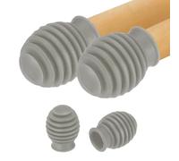 sourcing map 4 amortiguadores de baquetas, puntas de silencio de silicona para baquetas de batería, accesorios de percusión para práctica silenciosa de tambor, se adapta a baquetas 7A, color gris