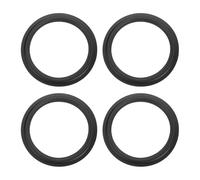 sourcing map 4 anillos de goma de 12 pulgadas para altavoz de 292 x 220 mm (IDxOD), anillos de subwoofer perforados, piezas de repuesto para reparación de altavoces o bricolaje, color negro