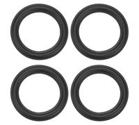 sourcing map 4 anillos de goma de 3.5 pulgadas para borde de altavoz de 89 x 62 mm (IDxOD), anillos de subwoofer perforados, piezas de repuesto para reparación de altavoces o bricolaje, color negro