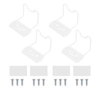 sourcing map 4 barras de retención de colchón, 5.5 x 5.1 x 3.9 pulgadas, tapón deslizante antideslizante, de metal, más grueso, bonito soporte de colchón para evitar deslizamientos con tornillos y