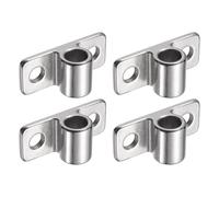 sourcing map 4 bisagras de puerta de acero inoxidable 304, bisagra de puerta de montaje en pared de 3 x 1.2 pulgadas, bisagra de valla de eslabones de cadena resistente sin soldadura, para valla de