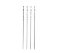 sourcing map 4 brocas de carburo sólido de 0,7 mm C3/K10 de carburo de tungsteno de precisión mini micro vástago recto broca helicoidal para acero inoxidable, metal, plástico, madera