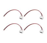 sourcing map 4 cables tipo C hembra de 2 pines, 3 A, 5 V, cuadrado, USB-C hembra a cable de extensión de terminal impermeable para PC, lámparas LED, laptop, color blanco