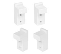 sourcing map 4 clavijas de soporte de plástico para estantes, soporte de ángulo recto, 9,2 x 3,6 x 4,6 cm, soporte de estante en forma de L para estantes de marco de madera y muebles