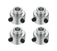 sourcing map 4 collares de eje de aleación de aluminio, 3/16 pulgadas de diámetro interior de 1/2 pulgadas de diámetro exterior de 7/16 pulgadas de grosor, collares de bloqueo de eje para conjuntos de