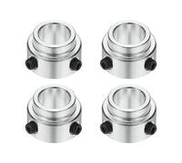 sourcing map 4 collares de eje de aleación de aluminio, 3/8 pulgadas de diámetro interior 11/16 pulgadas de diámetro exterior de 1/2 pulgada de grosor para conjuntos de caja de cambios, máquinas